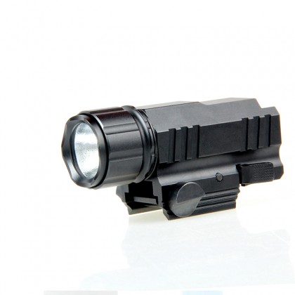 200 Lumens CREE LED Tactical Gun Flashlight Torch Pistol Handgun Torch Light Lamp with Mount for Hiking Camping Hunting