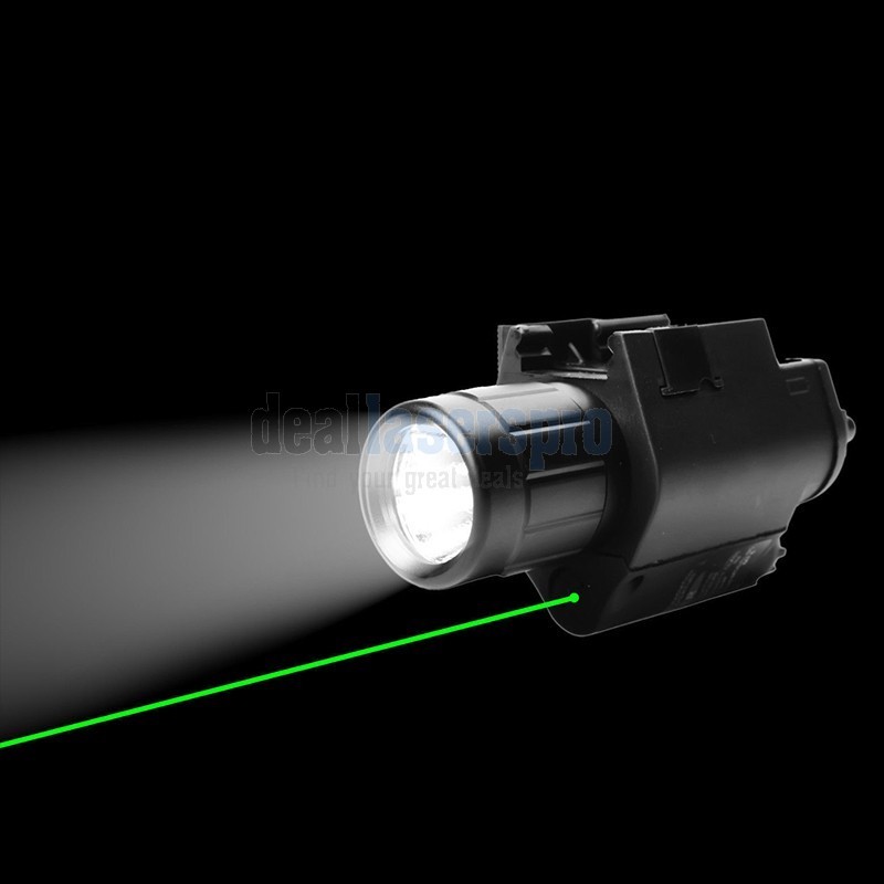 US Combo LED Flashlight &Green/RED Laser Sight 20mm Picatinny Rail Mount Hunting 
