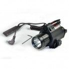 CREE LED Flashlight & Red Laser Sight Scope Picatinny Mount hunting Outdoors